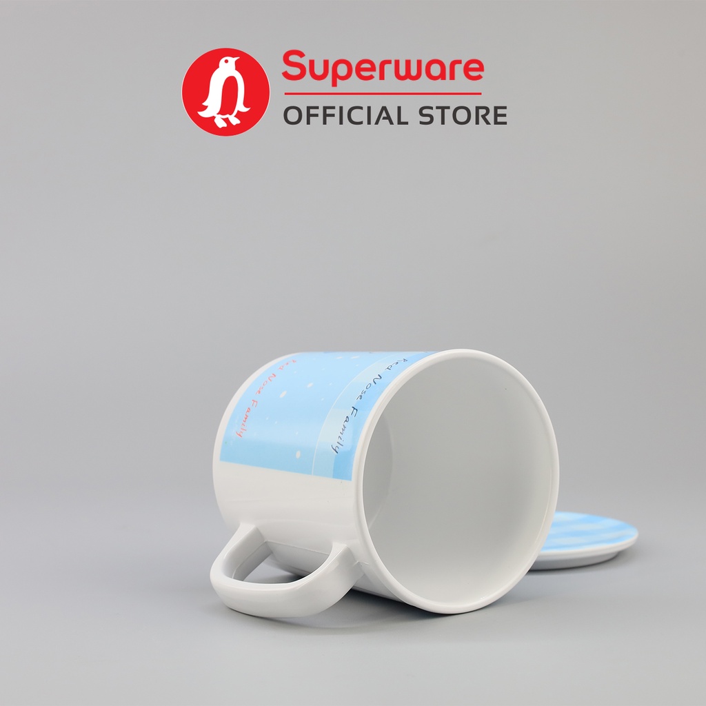 Ly Có Nắp Họa Tiết Red Nose Chất Liệu 100% Melamine | Superware Thái Lan | CL342