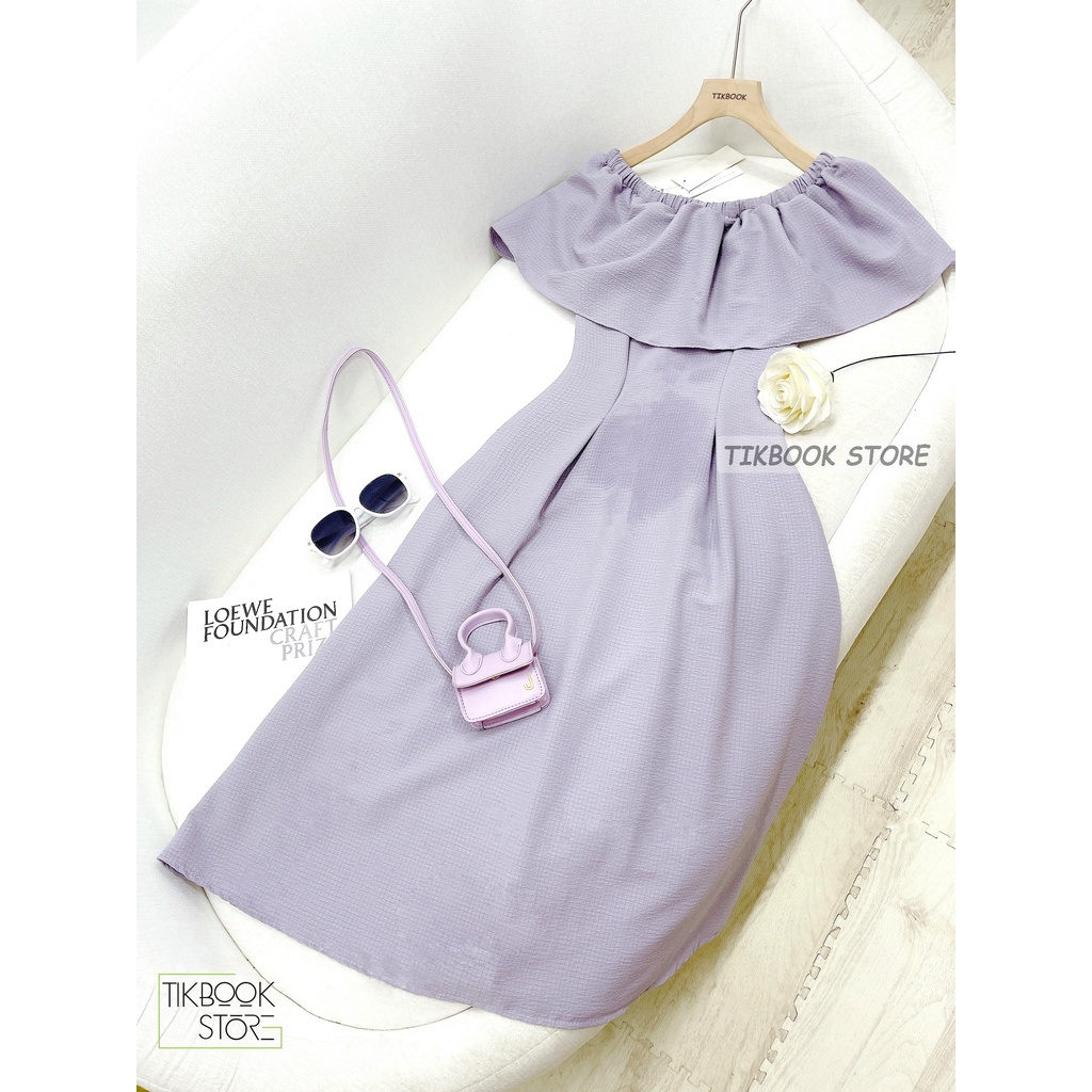 CÓ SẴN - Váy dài trễ vai mùa hè hot trend - Tikbook Store