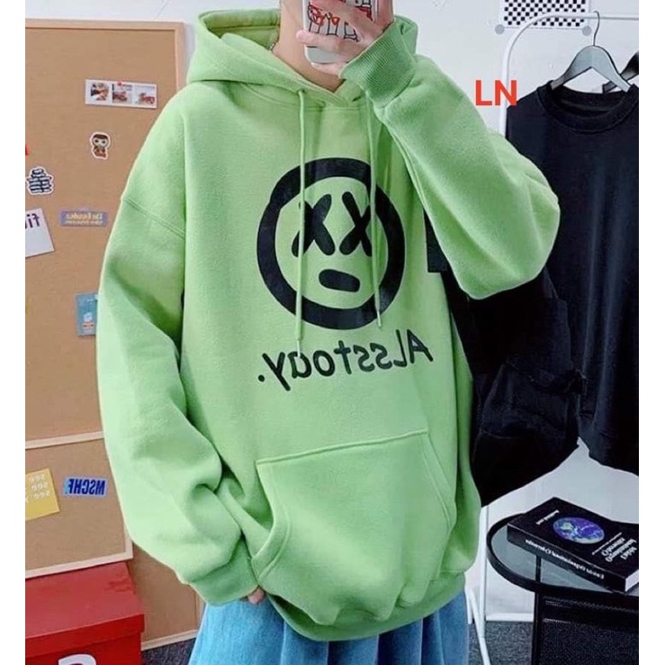 Áo hoodie mặt cười ALSS LN11