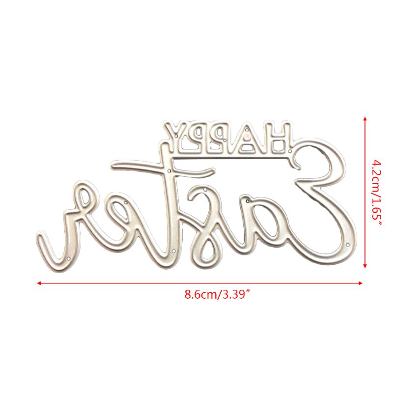 Khuôn Cắt Giấy Làm Từ Kim Loại Hình stay Happy Easter Trang Trí Scrapbook Thẻ