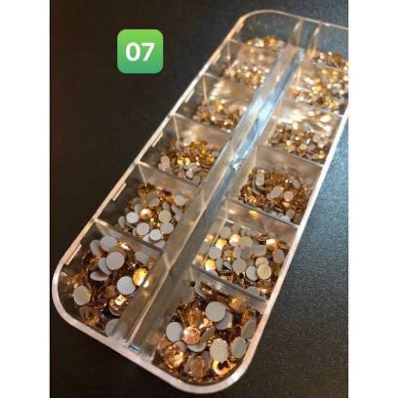 Đá Nail 12 ô chân lưới xịn siêu sáng bền