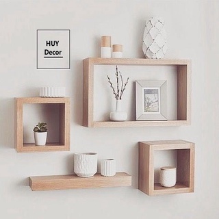 Khung gỗ vuông treo tường _HUY_Decor