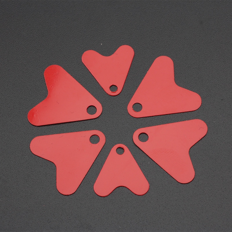 Set 100 Mồi Giả Nhử Cá Bằng Nhựa Đính Kim Sa Màu Đỏ