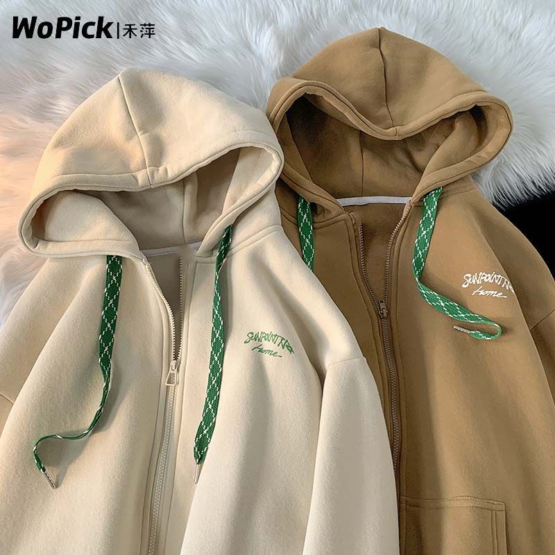 Áo Khoác Cardigan Có Nón Dáng Rộng Cỡ Lớn Thời Trang Xuân Thu Phong Cách Retro Mới Cho Nữ