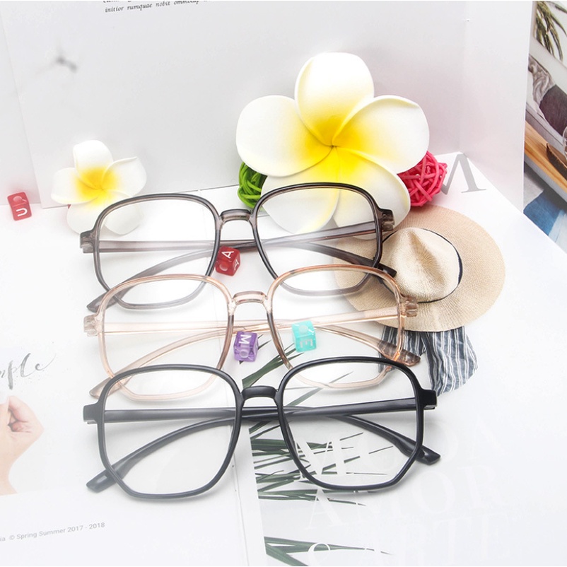 Kính mắt gọng vuông chống ánh sáng xanh 0-600 phong cách Hàn Quốc thời trang dành cho cả nam và nữ