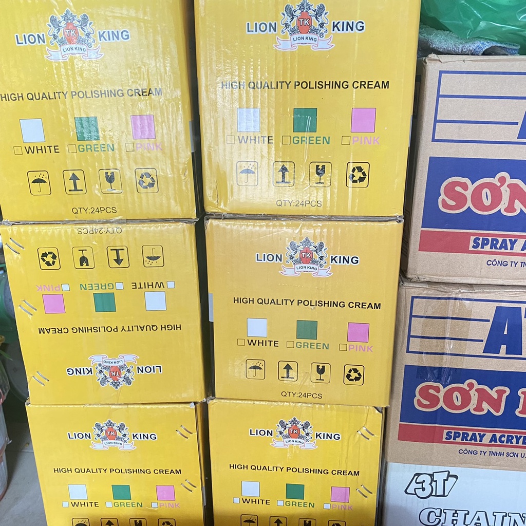 Sáp  MÀU TRẮNG đánh bóng inox/kim loại LION KING