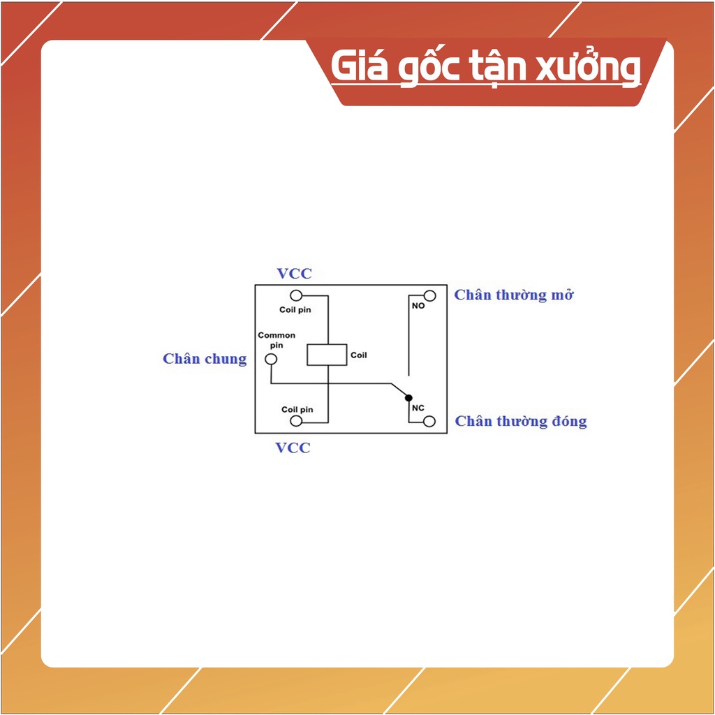 Relay 5 Chân 5V10A - 12V10A - 24V10A Chất Lượng