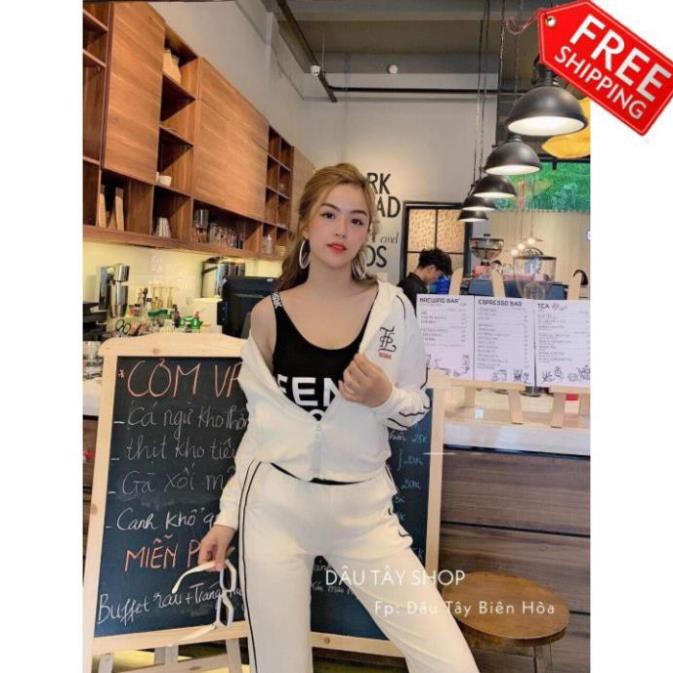 sét đồ bộ nữ 3 món áo croptop sang chảnh . ❗ *