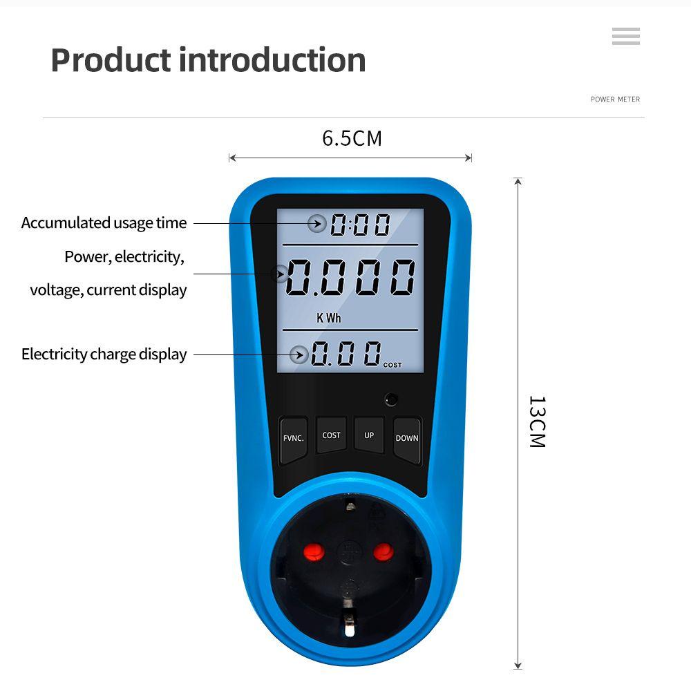 LAKAMIER Máy Đo Dòng Điện Kỹ Thuật Số Với Màn Hình LCD Hiển Thị Độ Chính Xác