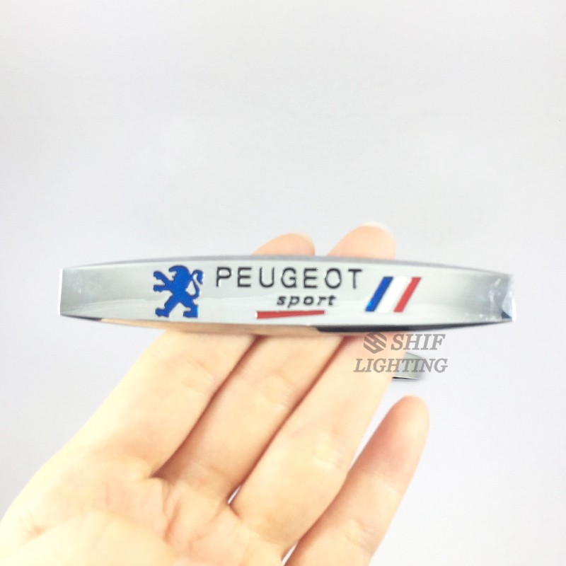 Set 2 hình dán kim loại bảo vệ trang trí xe hơi Peugeot