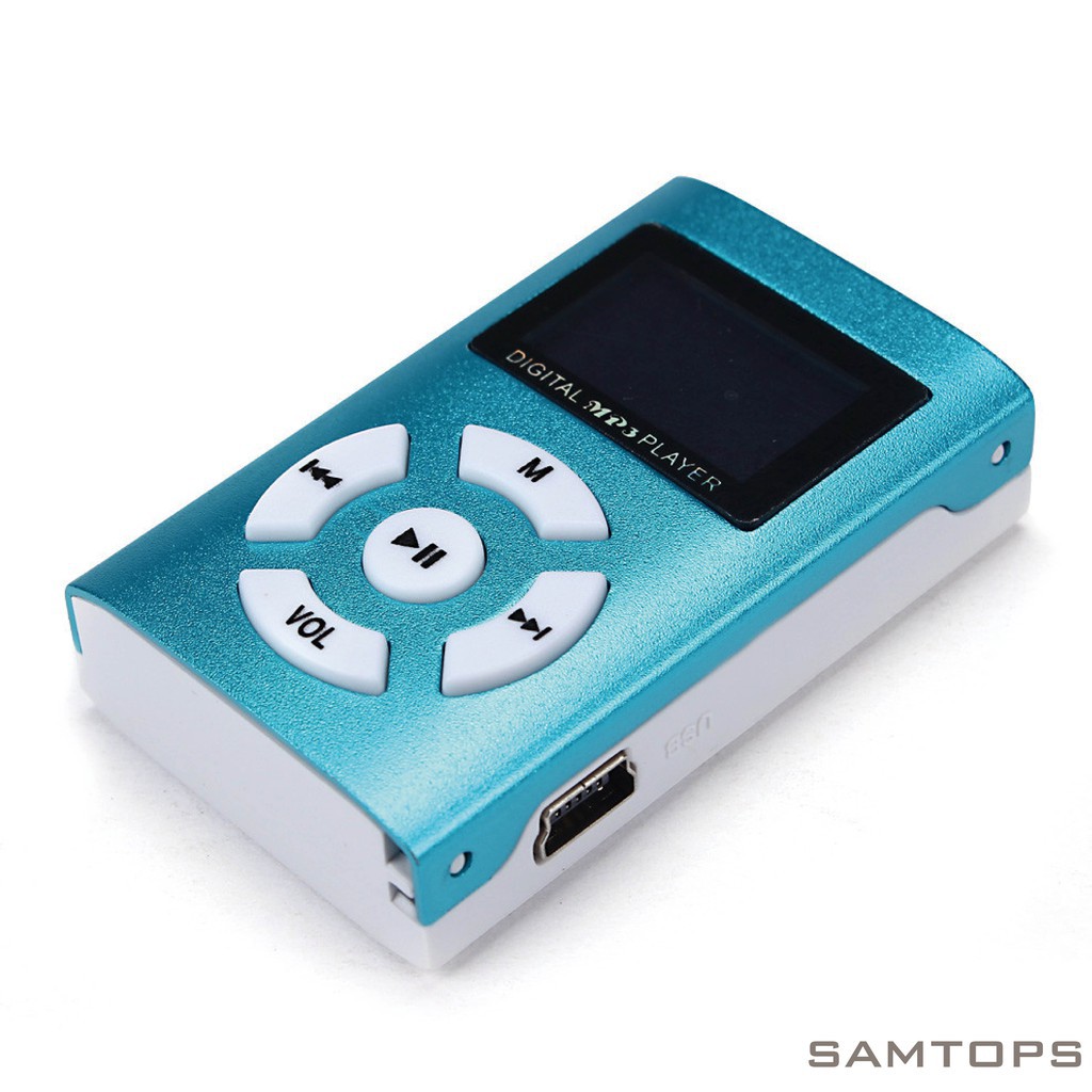 Máy Nghe Nhạc Mp3 Mini Hỗ Trợ Thẻ Nhớ Micro Sd Tf 32gb
