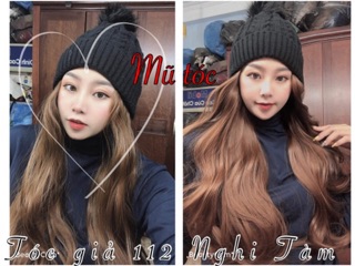 Tóc kèm mũ len đủ mầu