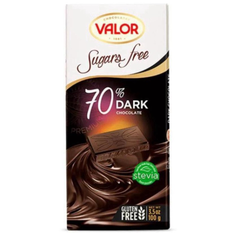 tuan01108 SÔCÔLA VALOR ĐẮNG 70% CACAO KHÔNG ĐƯỜNG 100G – MÃ: SCL0882 tuan01108