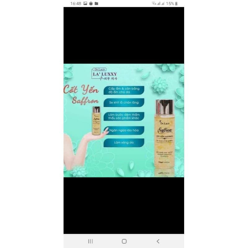 Toner tinh thể bạc hà và cốt yến saffron DR LACIR | BigBuy360 - bigbuy360.vn