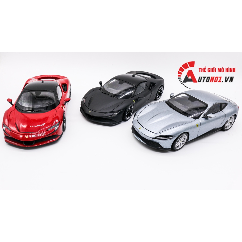 MÔ HÌNH XE FERRARI ROMA SILVER 1:24 BBURAGO 7926