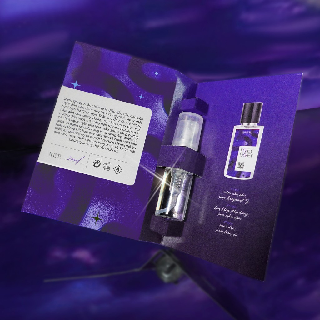 Nước hoa nữ thơm lâu chính hãng Lovey Dovey Eau De Parfum chai 2ml nhỏ gọn - LOLI & THE WOLF | Thế Giới Skin Care