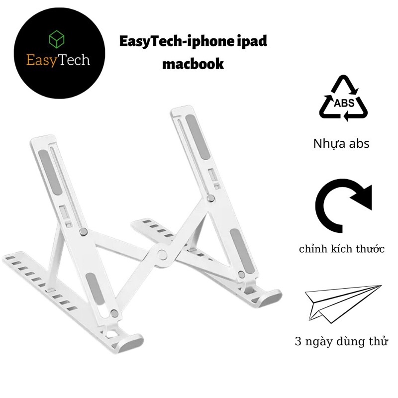 Kệ đỡ laptop macbook ipad nhựa cứng điều chỉnh chiều cao