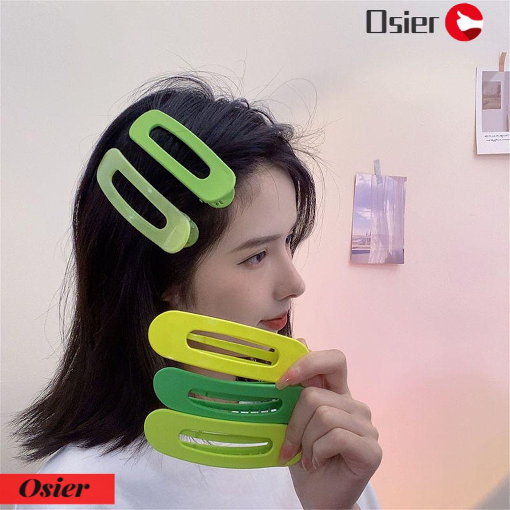 Kẹp Tóc Một Cá Sấu Màu Trơn Xinh Xắn Hợp Thời Trang