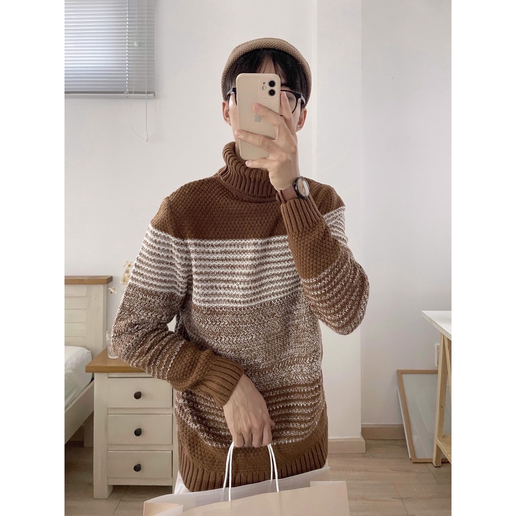 NOBITA HOME - ÁO LEN CỔ LỌ KẺ SỌC STIRLING