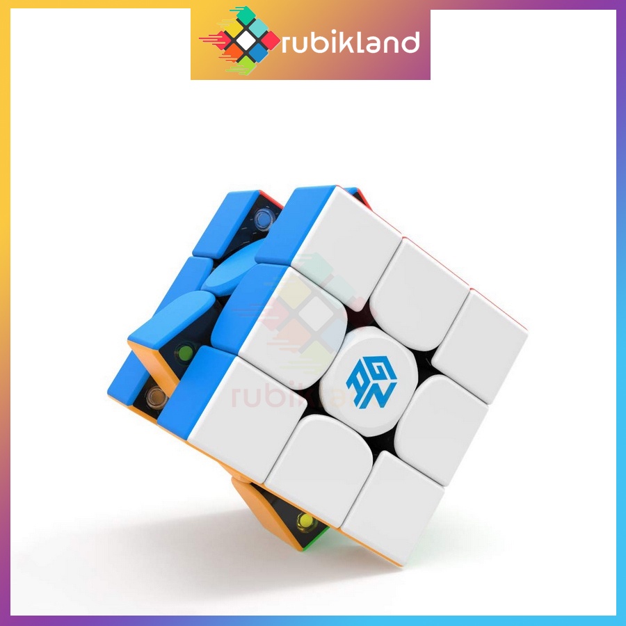 Rubik Gan 354M V2 Nam Châm Cao Cấp Rubic 3x3 3 Tầng Stickerless Không Viền Gan 354 V2 M Đồ Chơi Trí Tuệ Trẻ Em