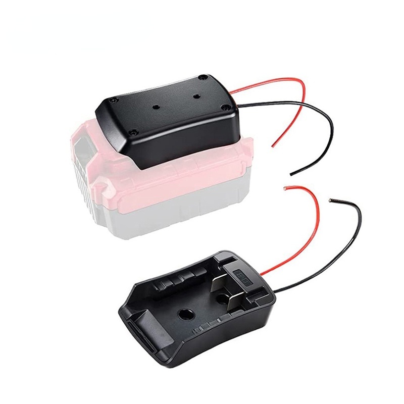 Bộ Chuyển Đổi Pin Cho Makita / Bosch / Milwaukee / Dewalt / Đen&amp;Giá Đỡ Kết Nối Nguồn Điện 18V 14Awg Kèm Công Tắc