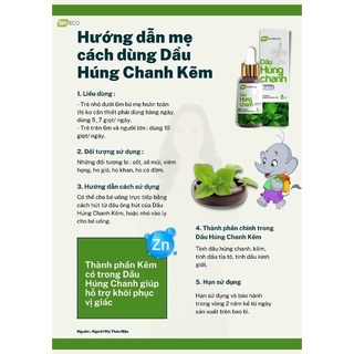 Dầu Húng Chanh Kẽm