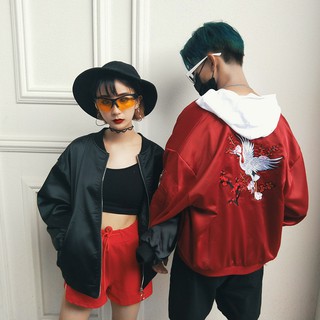 [NGON1511 - giảm thêm 10k] Áo khoác bomber cá tính màu đỏ size M