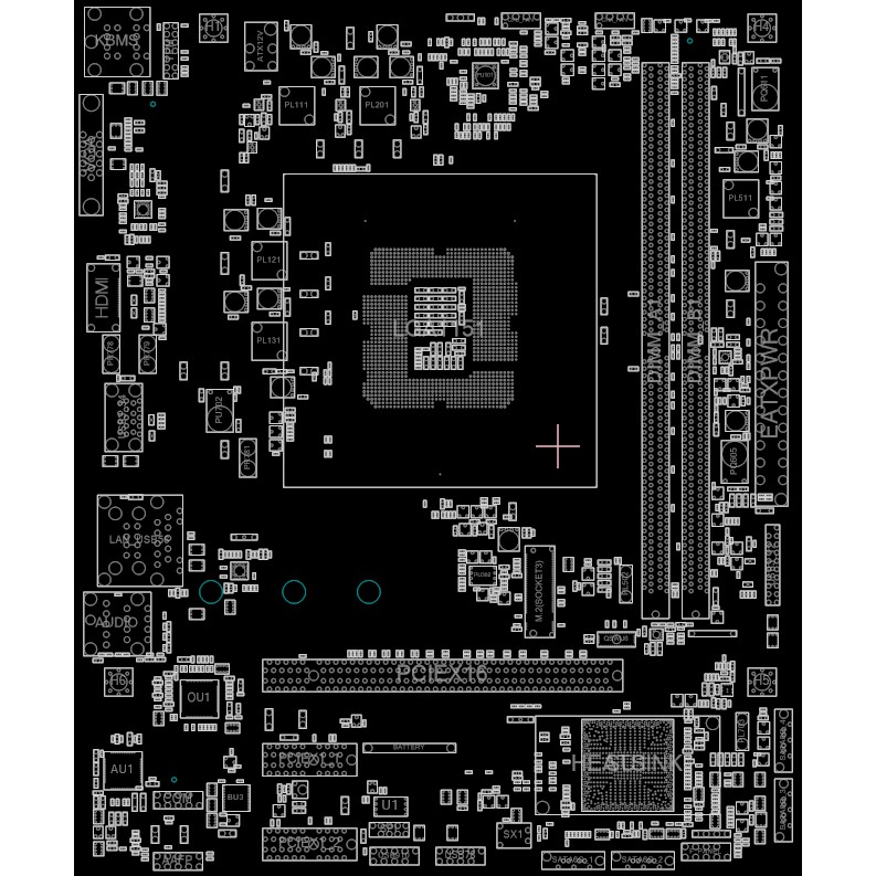 Boardview Asus PRIME H110M-P rev 1.00 H110M P