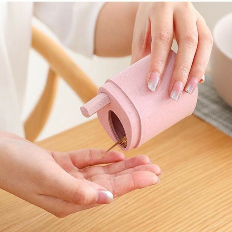 Hộp Đựng Tăm Lúa Mạch Cao Cấp