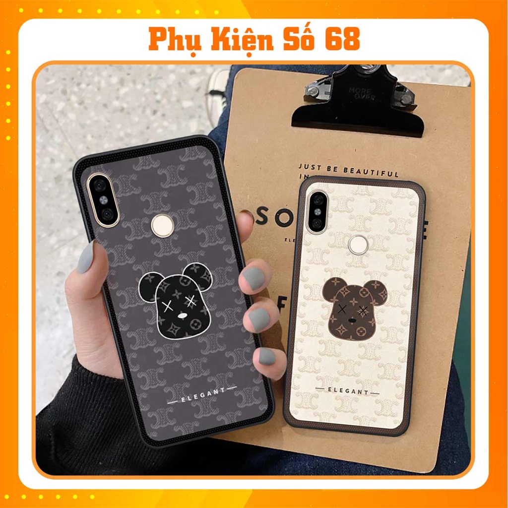 Ốp lưng điện thoại Xiaomi Redmi Note 5 / Note 6 elegant, gấu be@rbrick cao cấp, vỏ ốp rẻ đẹp