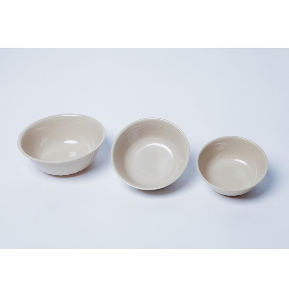 Tô xoắn 14.9 x 5.9 cm đáy rộng Melamine màu nâu size 14.9cm F-TOX6