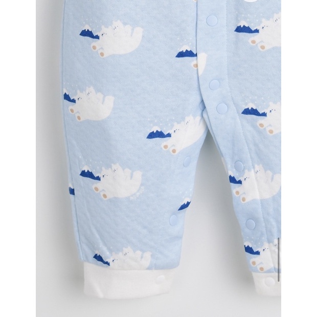 Set body + yếm cotton chần 2 lớp mềm mại Moimoln xuất Hàn dư xịn