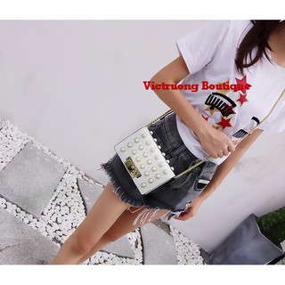 Túi xách nữ đinh tán ngọc trai