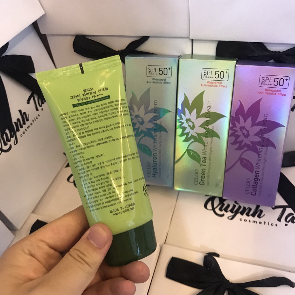 Kem Chống Nắng Cellio 💥Freeship💥 Kem Dưỡng Mịn - Thấm Nhanh Không Gây Nhờn Dính Cho Da SP13 | BigBuy360 - bigbuy360.vn