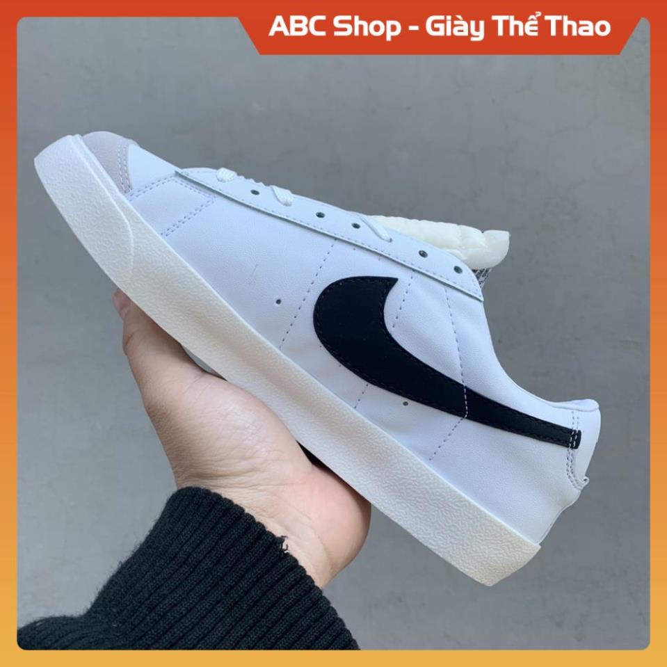 Giày thể thao sneaker Blazer Mid 77 Vintage trắng vạch đen cổ thấp, Giầy học sinh hot trend