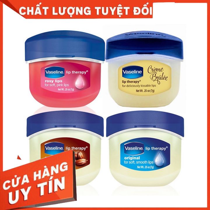 [chính hãng]Son Dưỡng Môi Vaseline không màu và màu hồng Mùi Hoa Hồng dưỡng ẩm làm mềm môi chống khô nứt nẻ môi giup môi