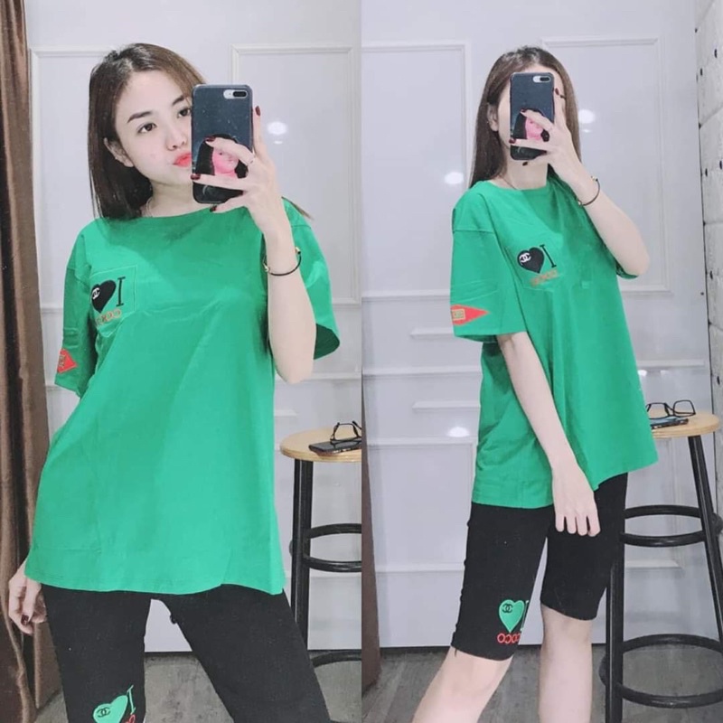 [KÈM ẢNH VIDEO THẬT][CÓ BIGSIZE TỚI 85KG] Set đồ thun, đồ bộ thun cotton mặc nhà chất co giãn 4 chiều dễ thương