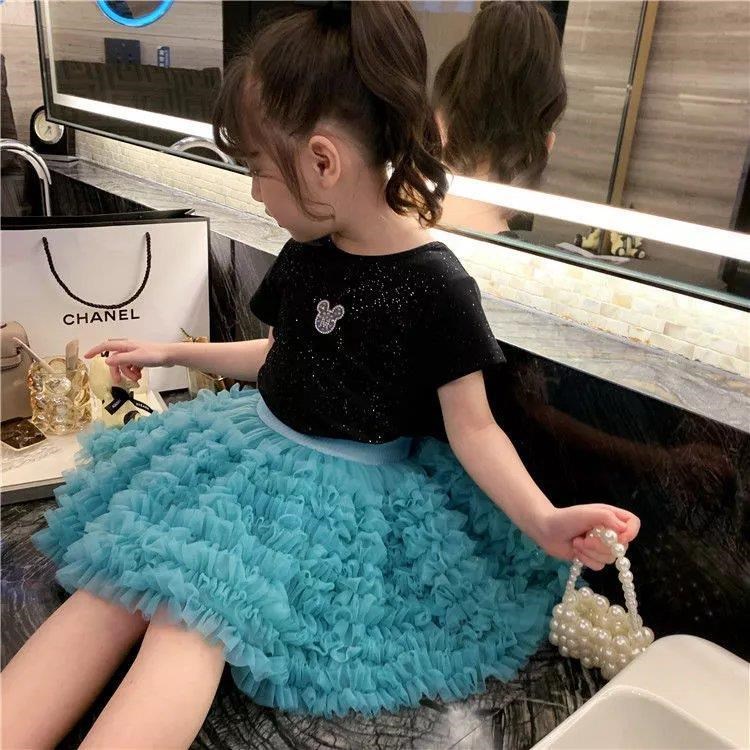Chân Váy Xòe tutu Phong Cách Công Chúa Mùa Hè Kiểu Mới Cho Bé Gái