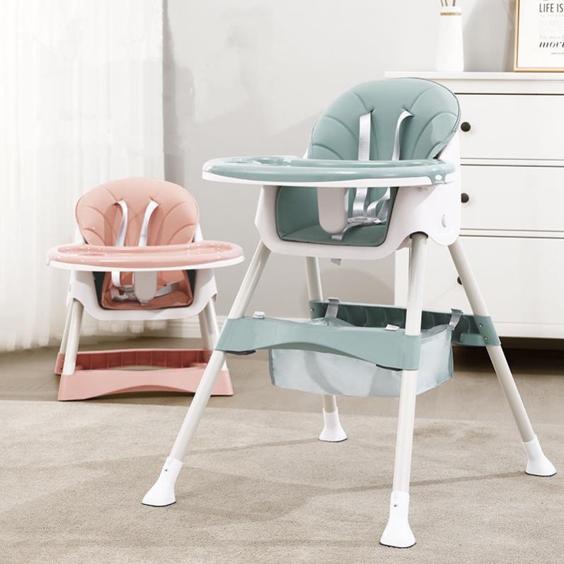 Ghế ăn dặm cho bé  9BABY chính hãng có bánh xe,gấp gọn,điều chỉnh độ cao an toàn tiện sử dụng đầy đủ phụ kiện đi cùng