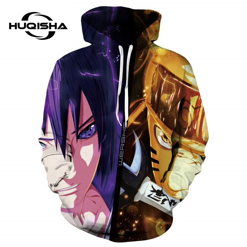 Áo khoác hoodie họa tiết anime naruto uchiha itachi thời trang cho nam và nữ HUQISHA