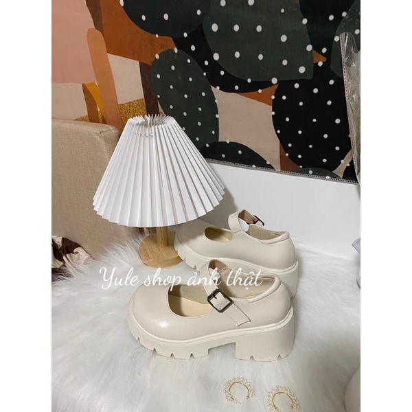 CÓ SẴN- form rộng hơn 1.5 size - Giày Oxford Cao Gót Mũi Tròn Thời Trang Thanh Lịch Cho Nữ ảnh thật shop chụp cuối nha