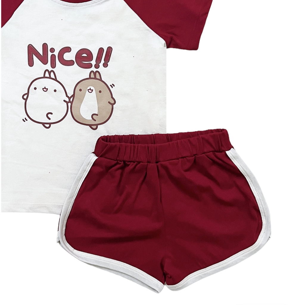 Bộ quần áo trẻ em ngắn tay PISARO Kids 8tháng-7tuổi vải Cotton Hàn Quốc kiểu dáng Vintage mềm mịn thấm hút mồ hôi