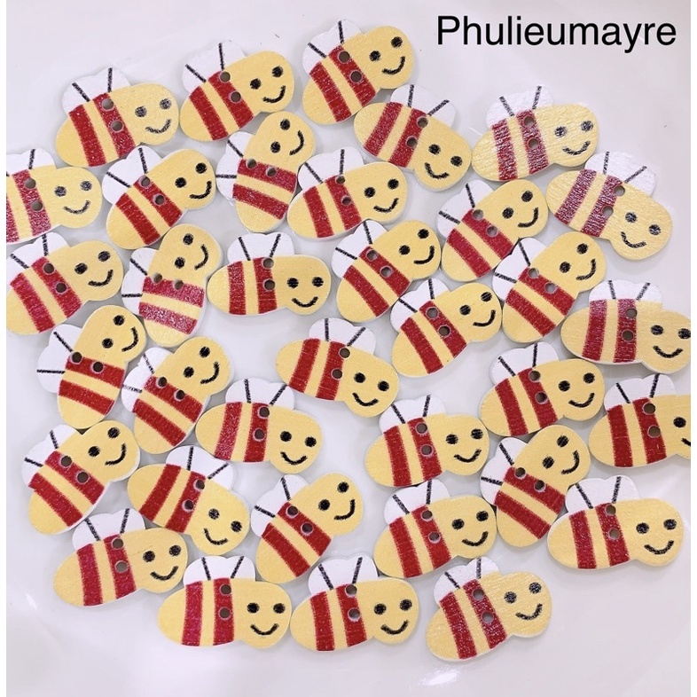 Set 10 nút ( cúc )áo hai lỗ hình ong