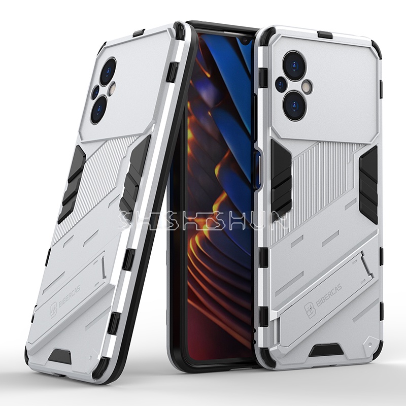 Ốp Điện Thoại PC Cứng Chống Sốc Có Giá Đỡ Cho Xiaomi POCO M5 4G Xiaomi POCO M5 2022
