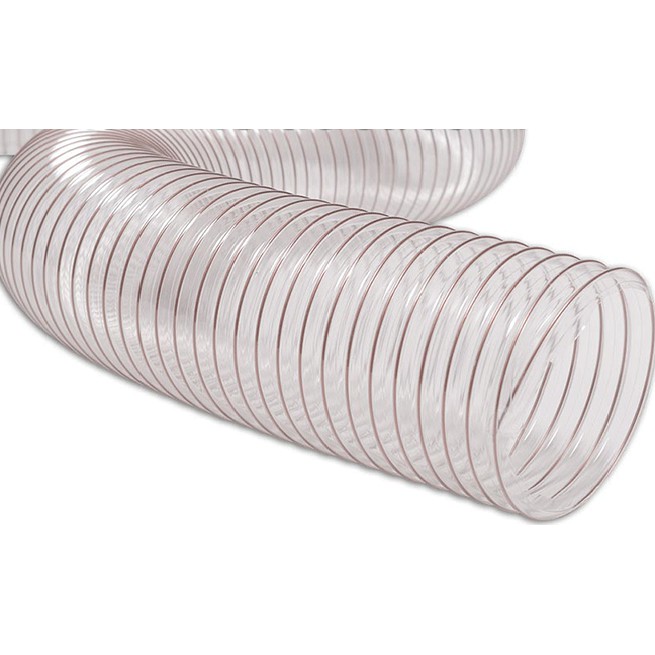 Ống nhựa mềm lò xo lõi đồng D150 dùng hút bụi công nghiệp bằng nhựa PU