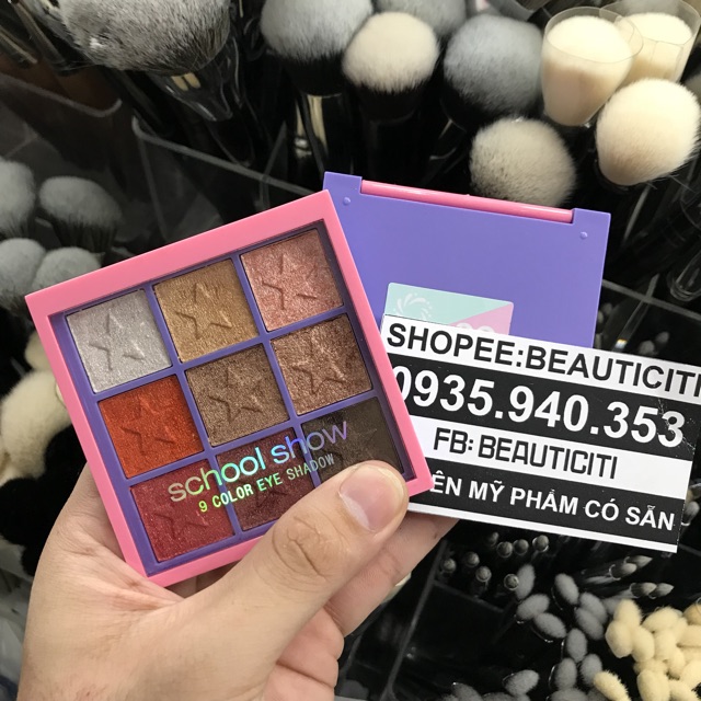 BẢNG PHẤN MẮT SÁP NHŨ SCHOOL SHOW 9 Ô | BigBuy360 - bigbuy360.vn