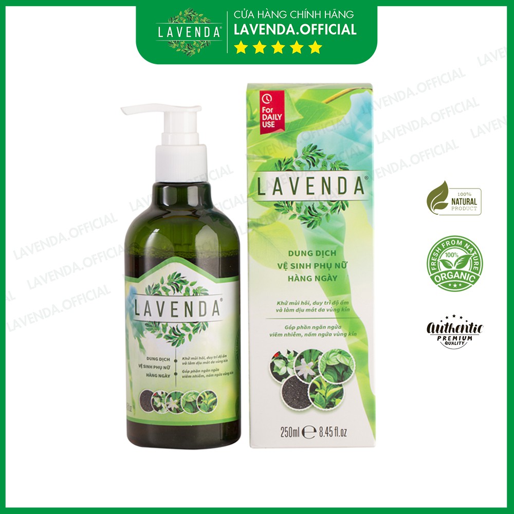 Dung dịch vệ sinh thảo dược LAVENDA giúp đánh bay khí hư, huyết trắng, nấm ngứa, khử mùi hôi 275ml