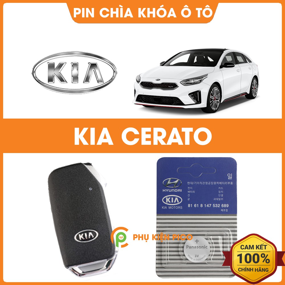 Pin chìa khóa ô tô KIA Cerato chính hãng KIA sản xuất tại Indonesia 3V Panasonic