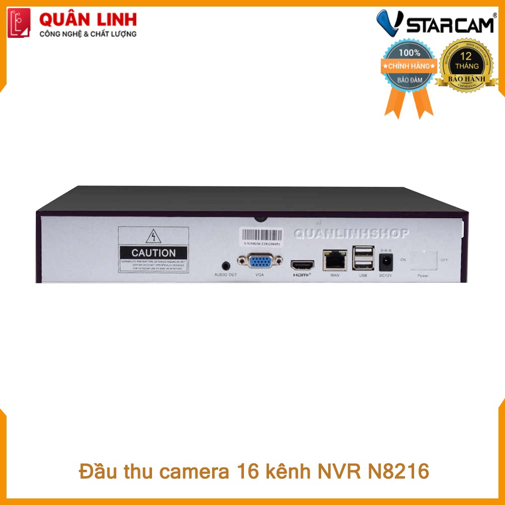 Đầu ghi hình camera IP 16 kênh Vstarcam N8216