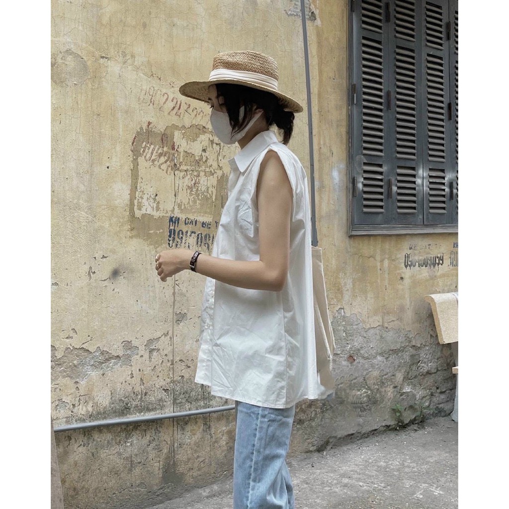 Áo Sơ Mi, Sơ Mi Nữ Tay Hến Chất Siêu Mát Hàng VNXK